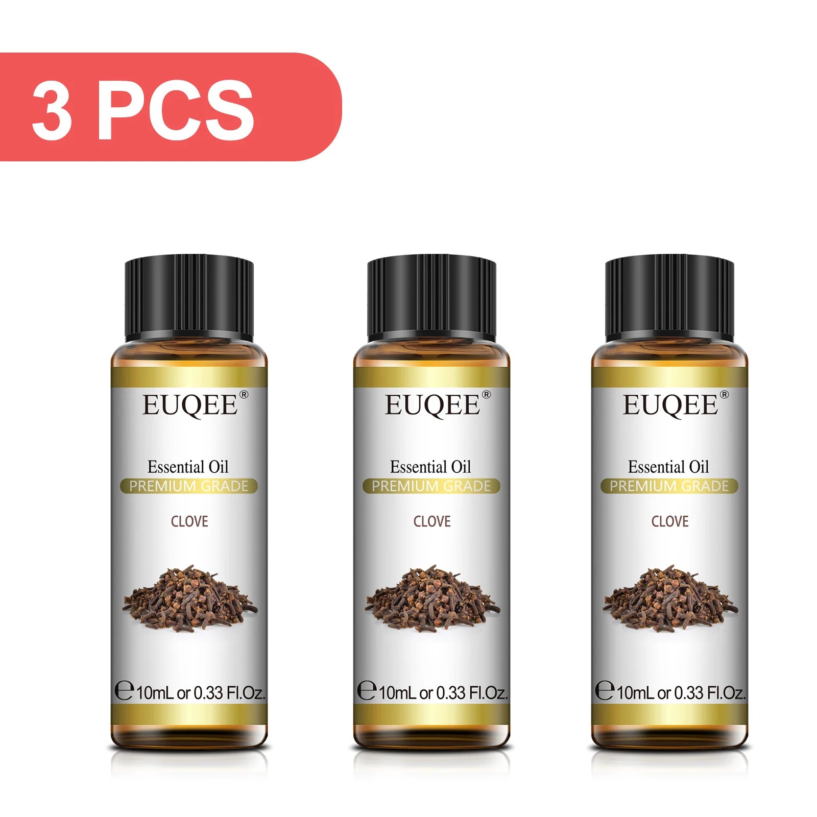 EUQEE 3-Piece Essential Oil Set, 10ml