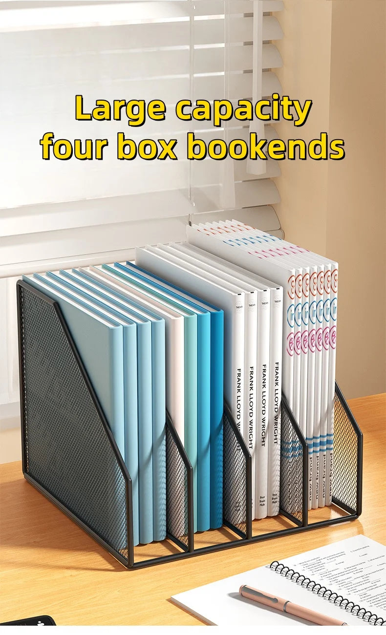 Metal File Rack Desktop Organizer