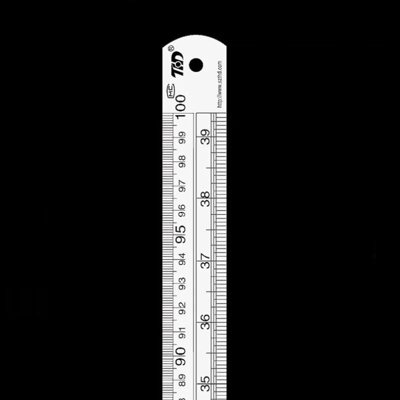 Double-Sided Stainless Steel Ruler