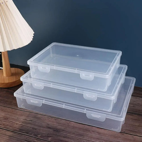 Transparent A4 File Storage Box
