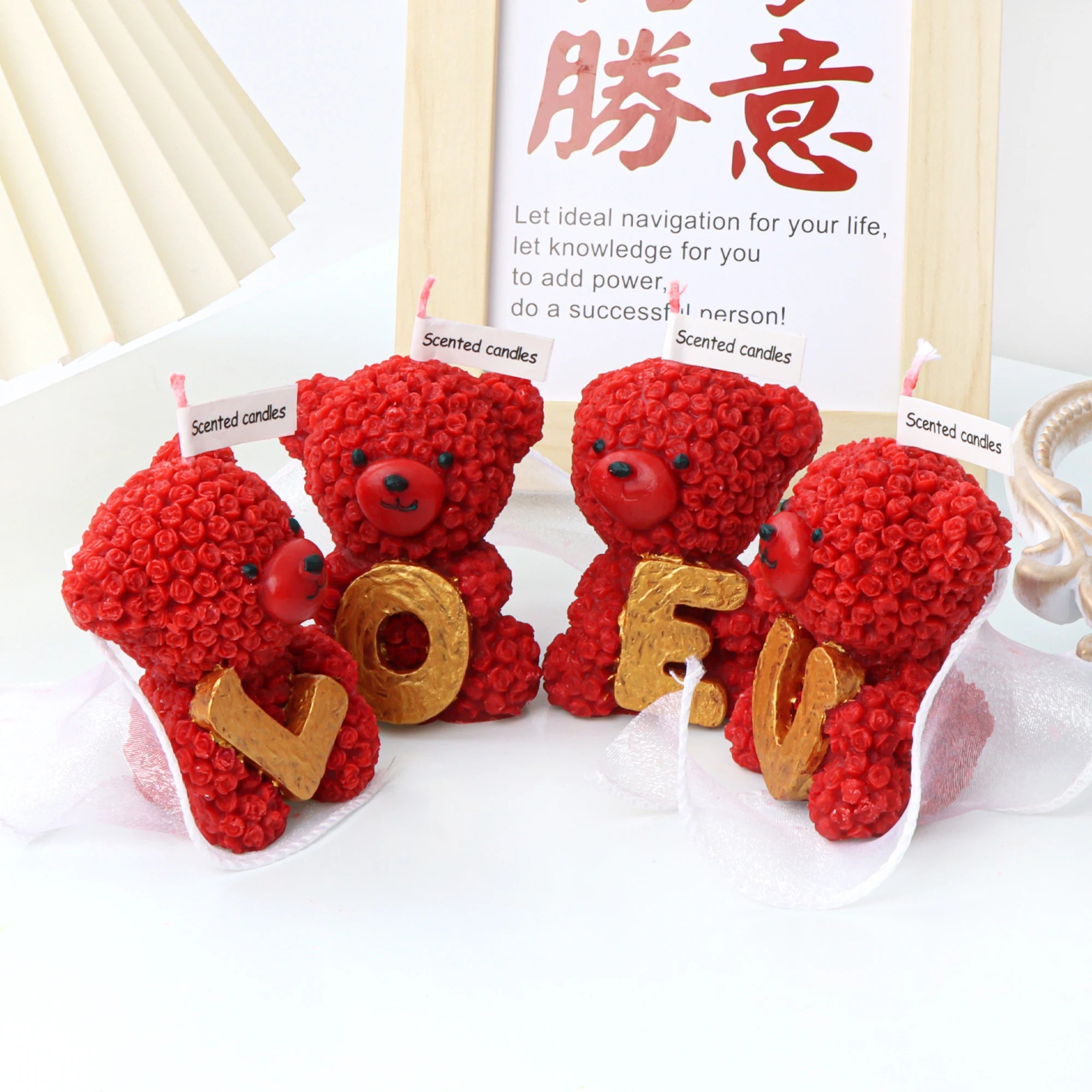 3D LOVE Teddy Bear Scented Candle