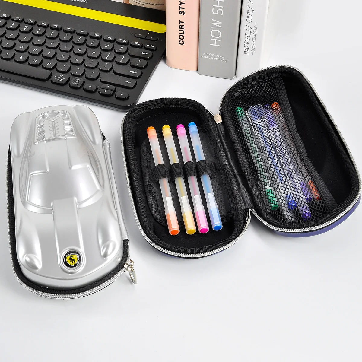 3D Cartoon Car Pencil Case
