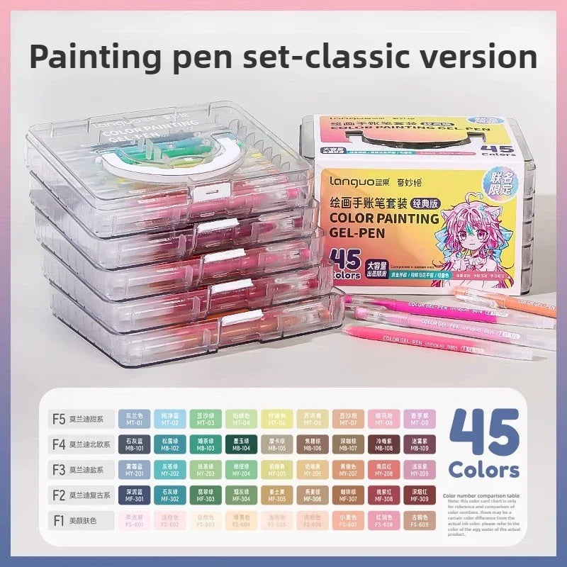 198/6 PCS Morandi Gel Pen Set