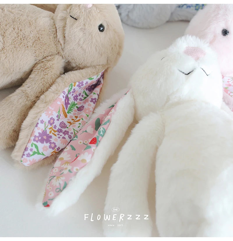 Cartoon Floral Bunny Plush Toy