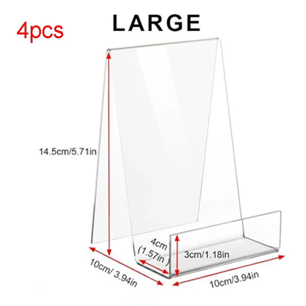 4PCS Clear Acrylic Book