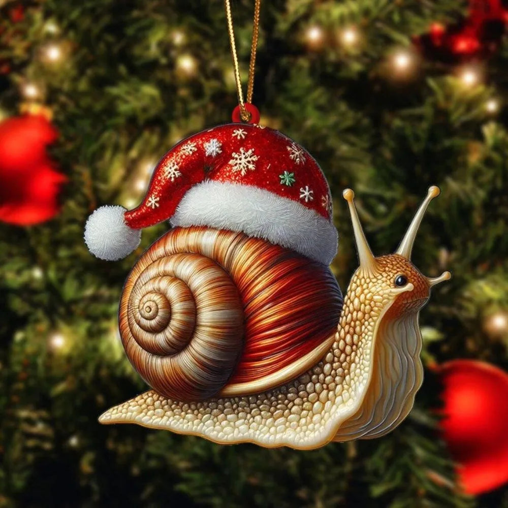 2D Christmas Animal Tree Pendants