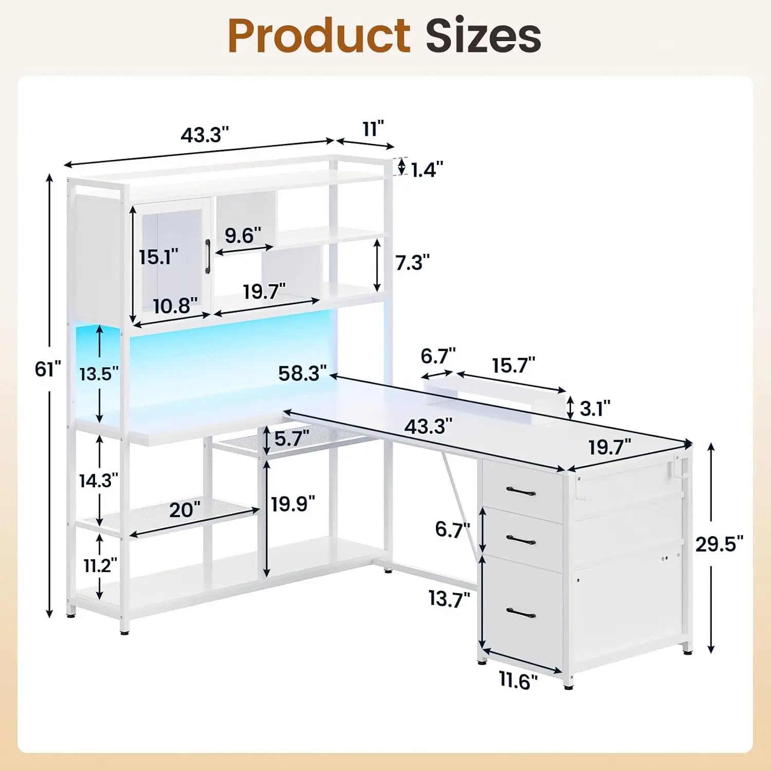 L Shaped Computer Desk