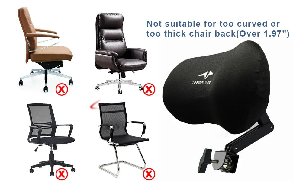 Universal Ergonomic Office Chair Headrest