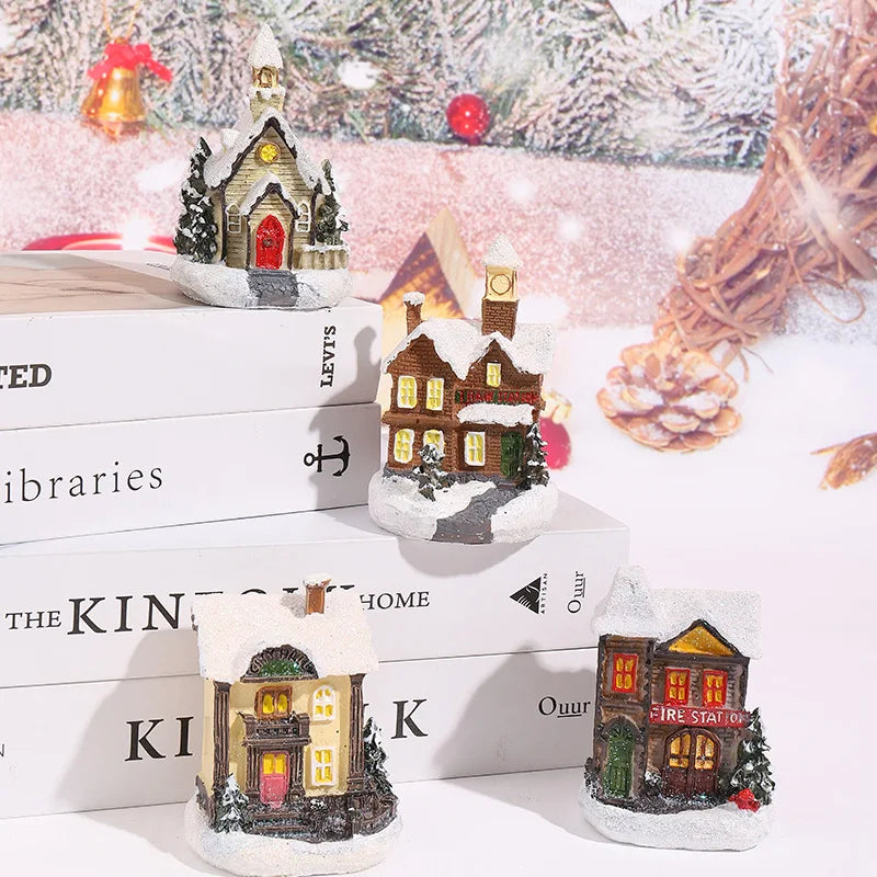 Christmas LED Glowing House Ornament