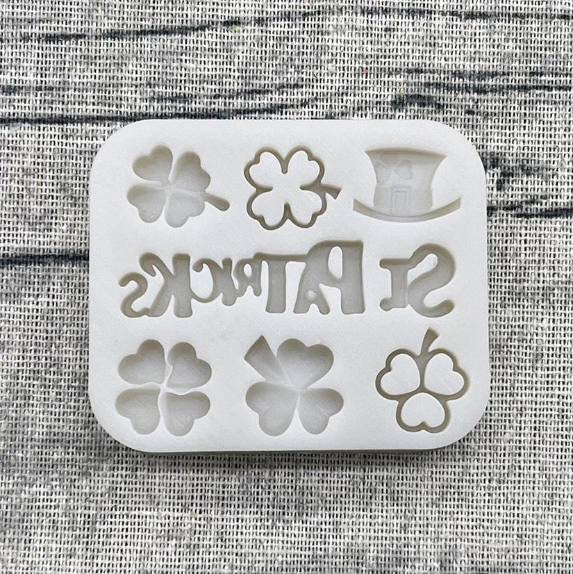 St. Patrick's Day Clover & Horseshoe Silicone Mold