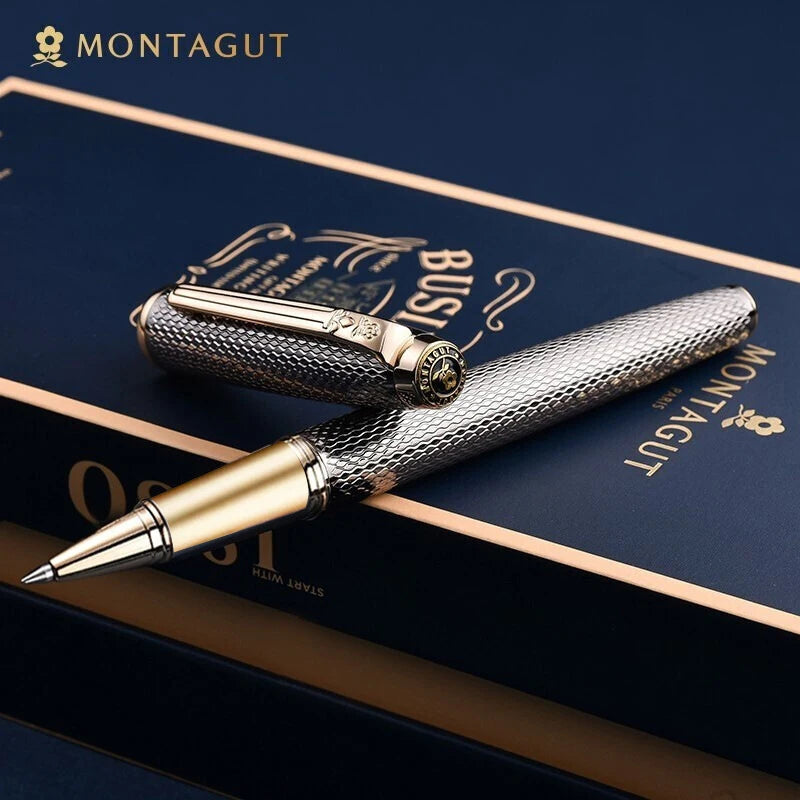 Luxury Silver & Gold Rollerball Pen