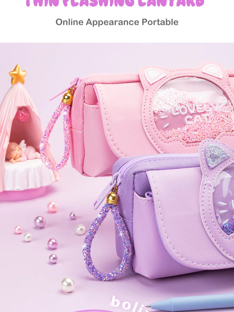 Kawaii Quicksand Pencil Case