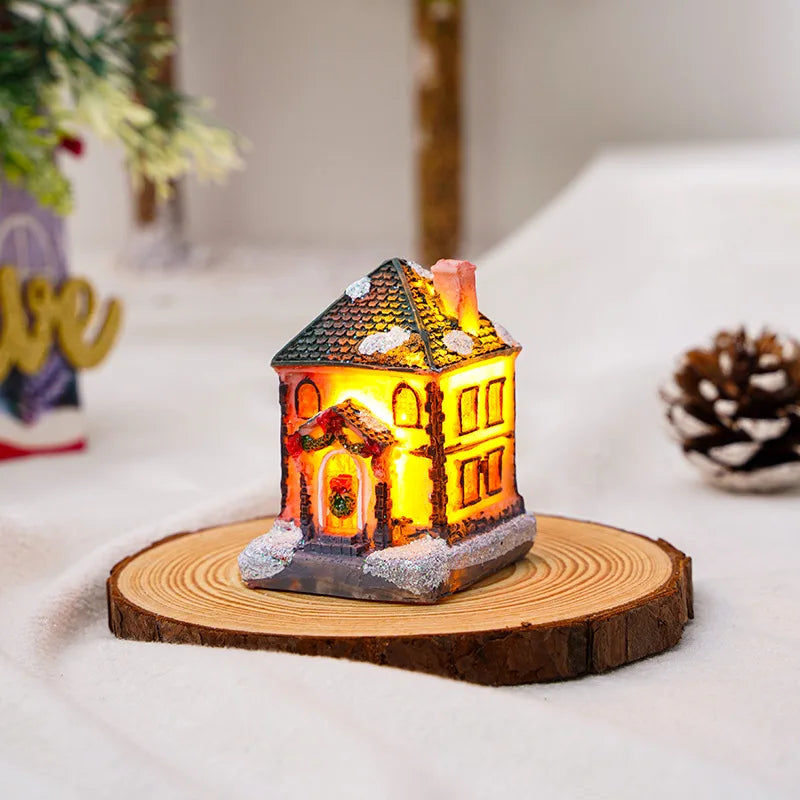 Christmas LED Glowing House Ornament