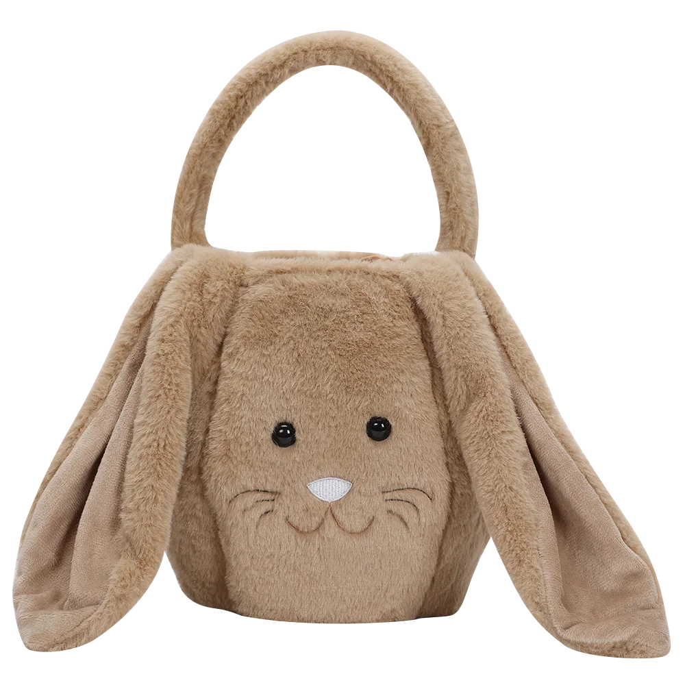 Plush Easter Basket Tote Bags