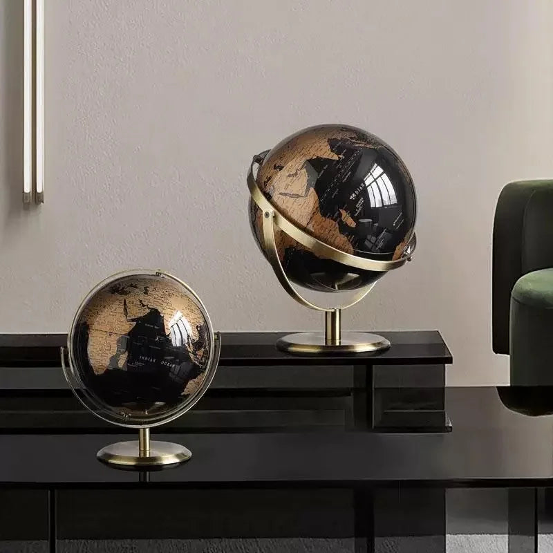 Creative Metal Rotating Globe Decoration