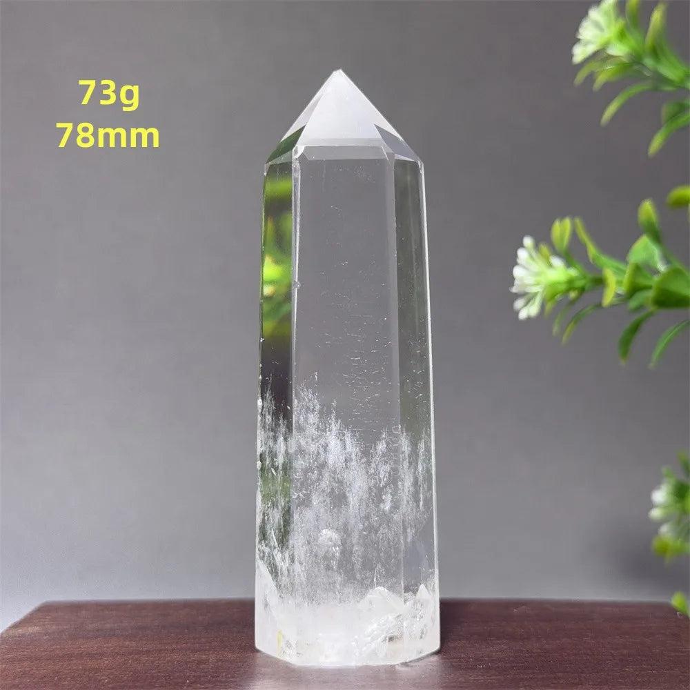 Natural Clear Quartz Crystal Obelisk