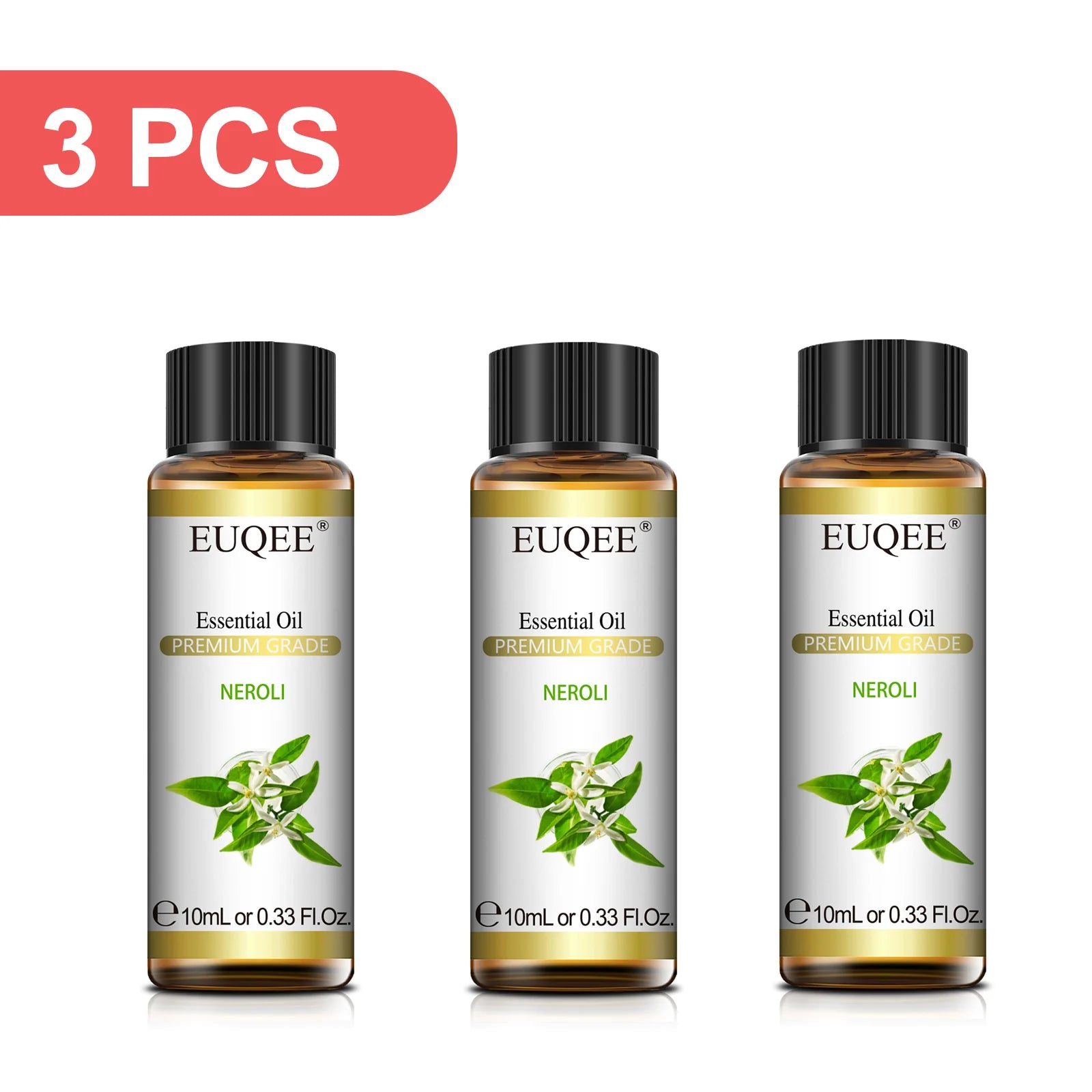 EUQEE 3-Piece Essential Oil Set, 10ml