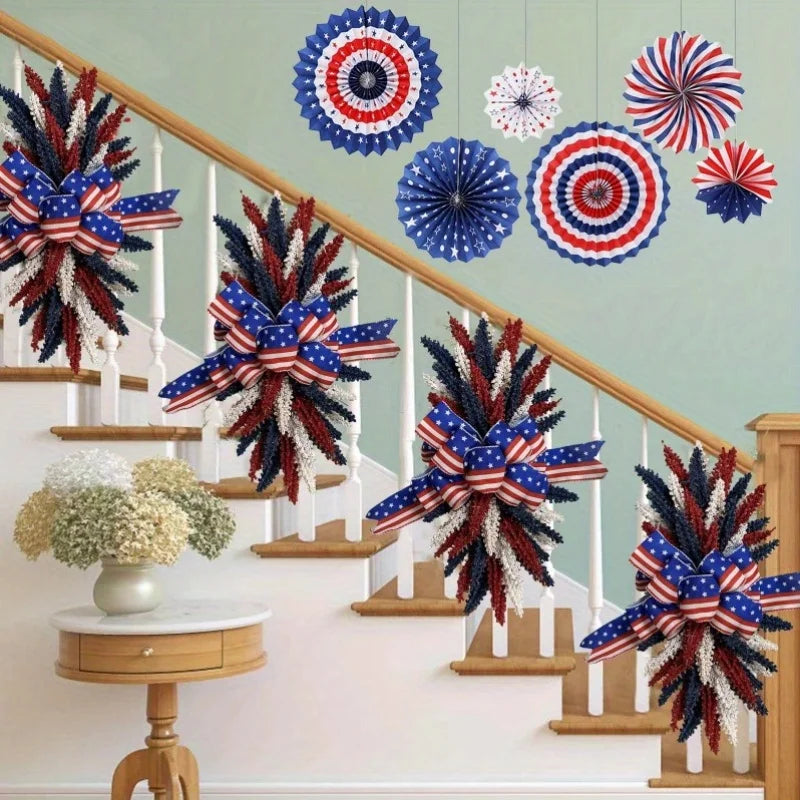 4th of July Patriotic Front Door Wreath