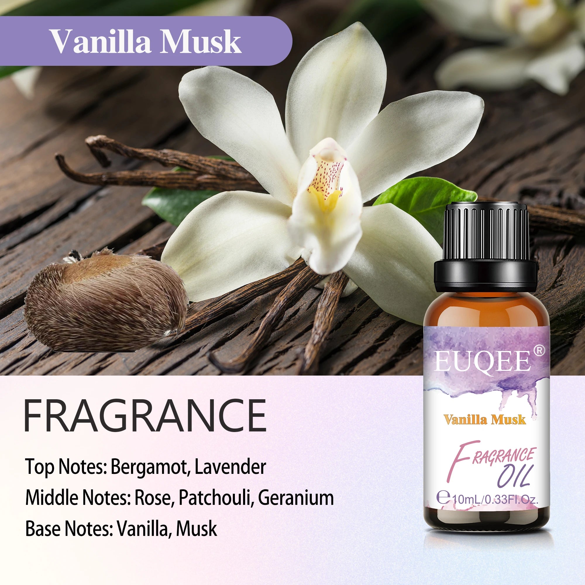 EUQEE Fragrance Oil for Diffusers and Candles