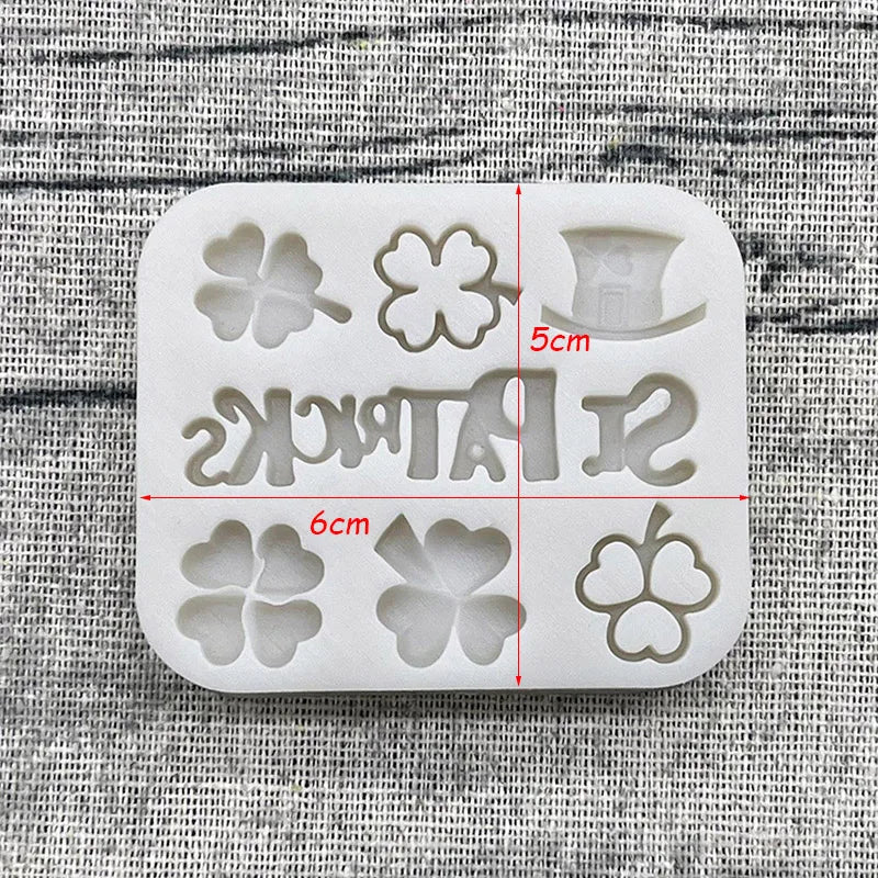 St. Patrick's Day Clover & Horseshoe Silicone Mold