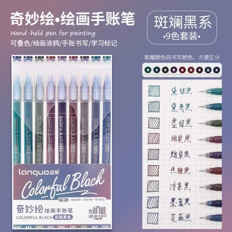 198/6 PCS Morandi Gel Pen Set