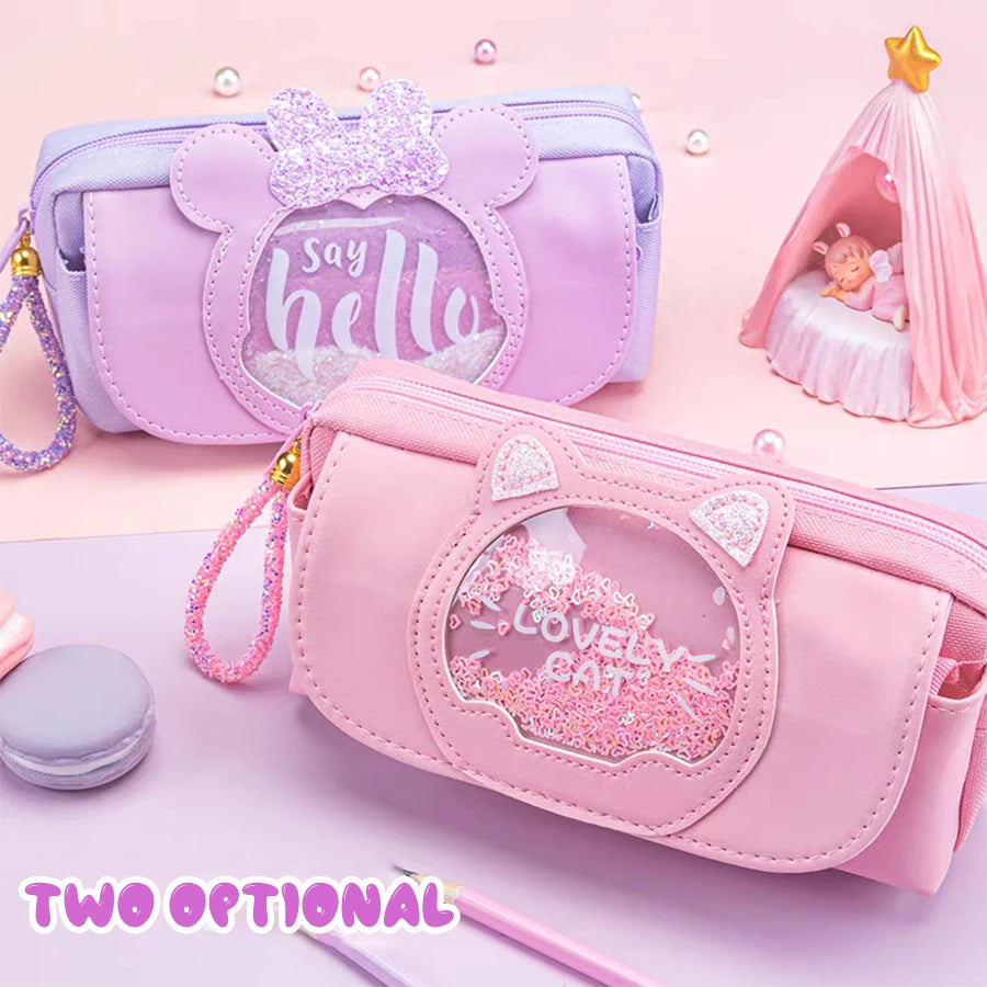 Kawaii Quicksand Pencil Case