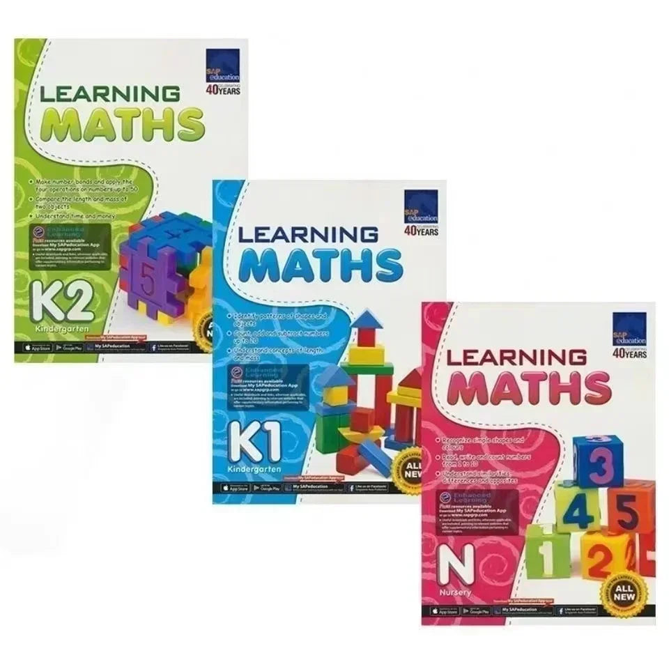 Learn Math Books Grades 1-6