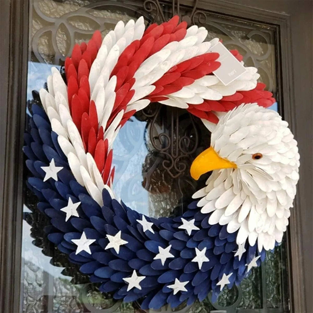 American Flag Eagle Wreath