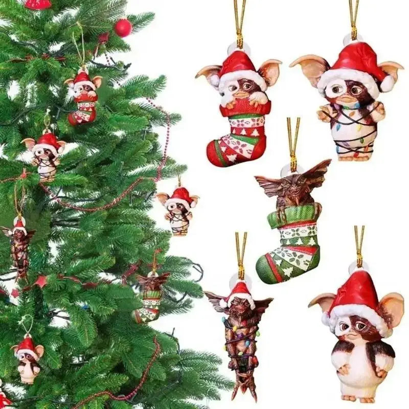 Gremlins Santa Hat Christmas Tree Pendant