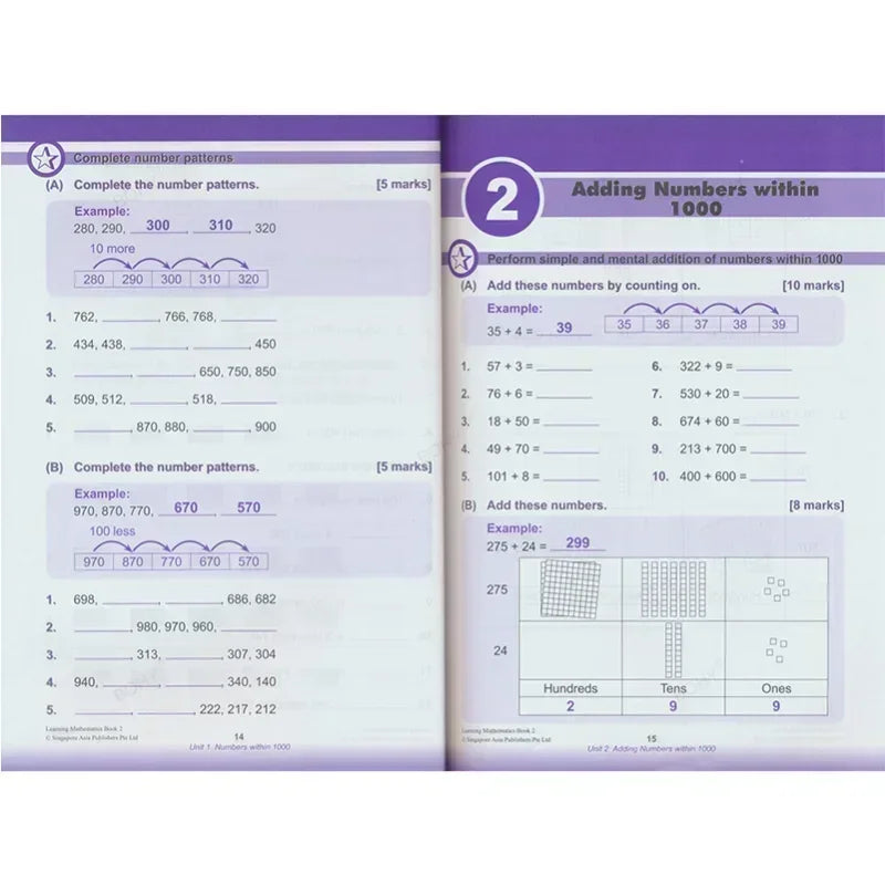 Learn Math Books Grades 1-6