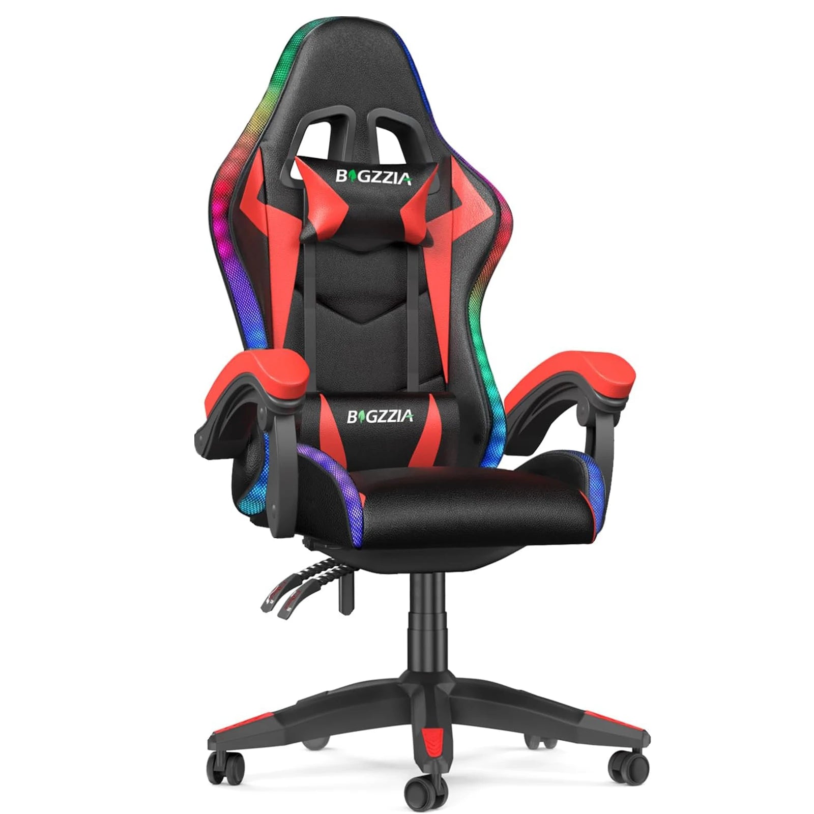 RGB Gaming Chair – LED Lights Ergonomic Recliner