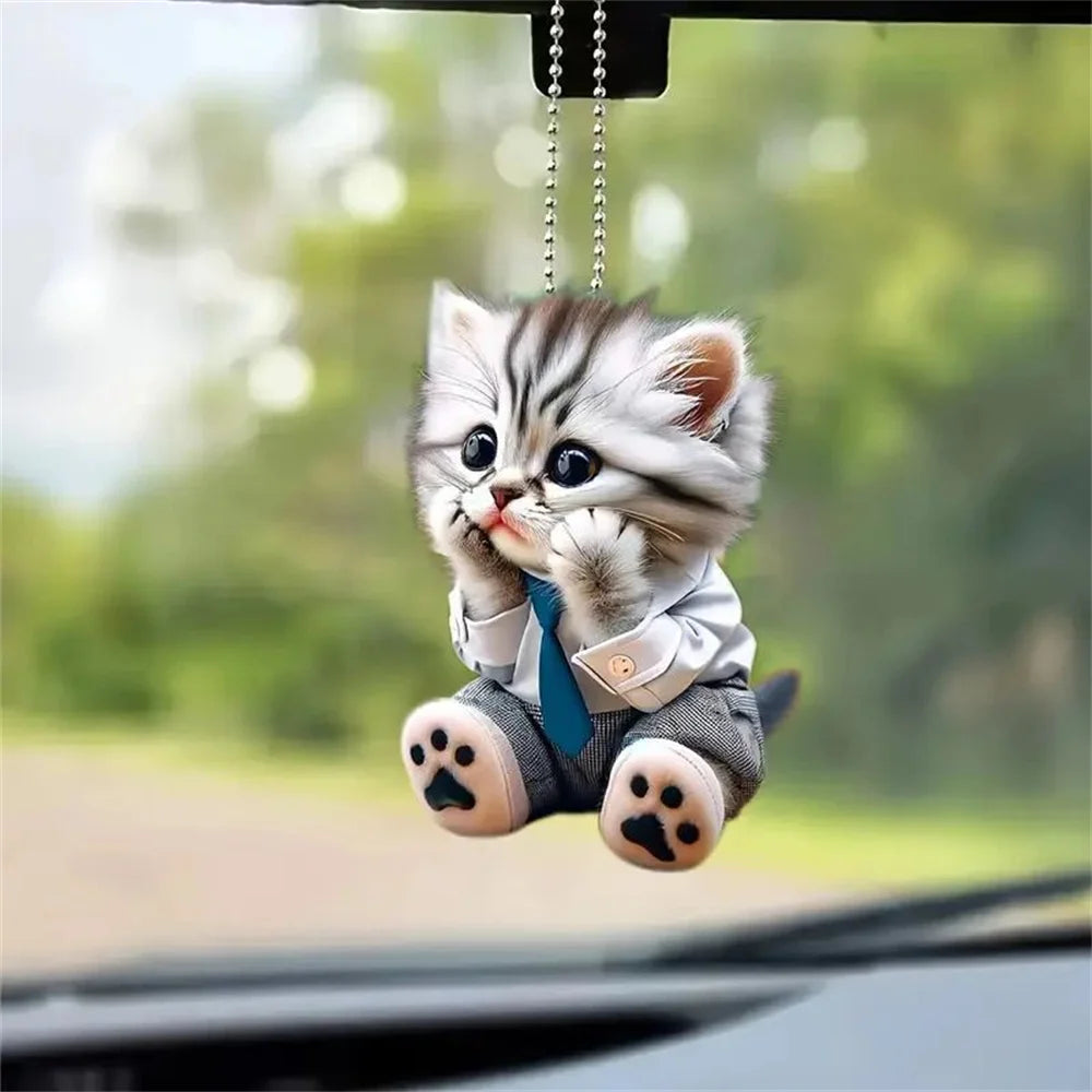 Acrylic Dog & Cat Ornament