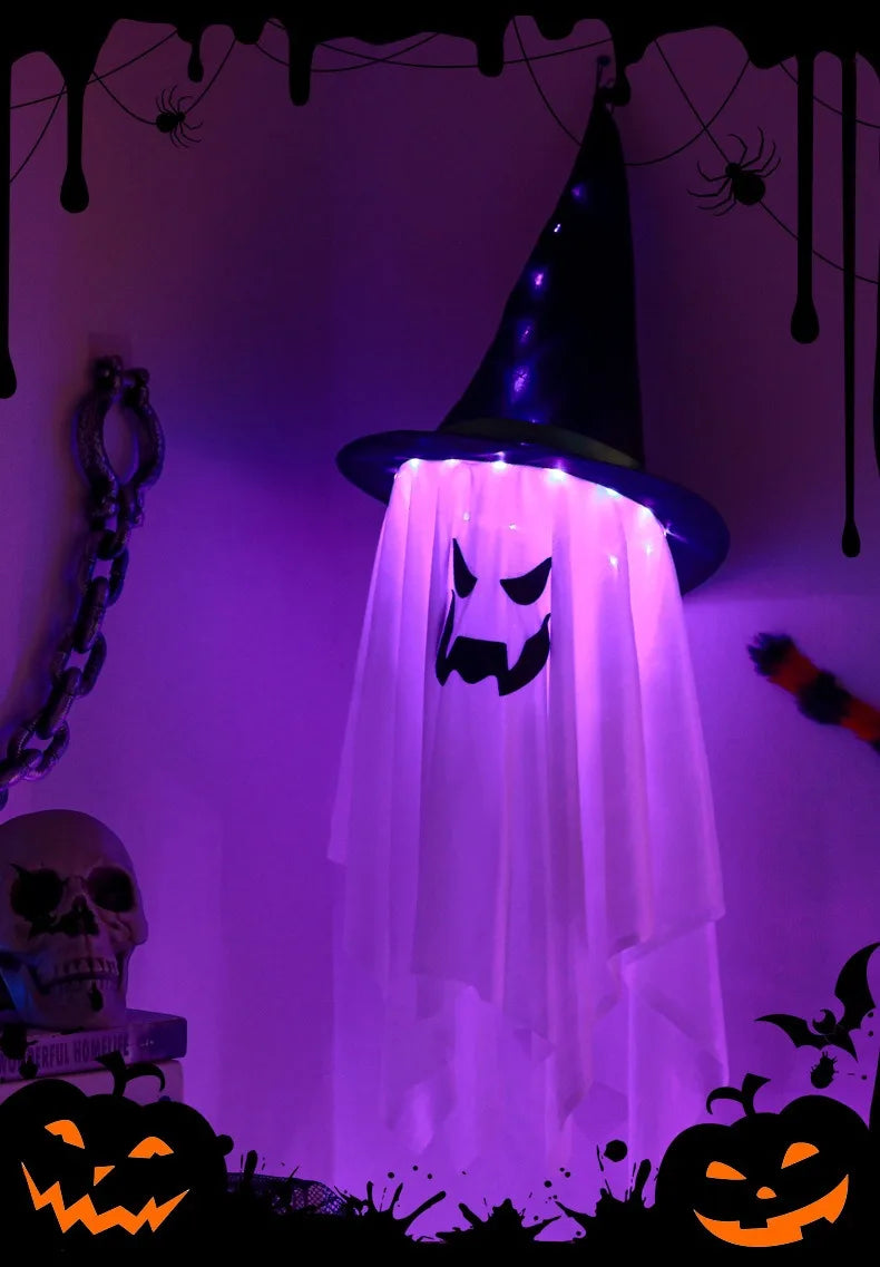 LED Flying Witch Hat Lights