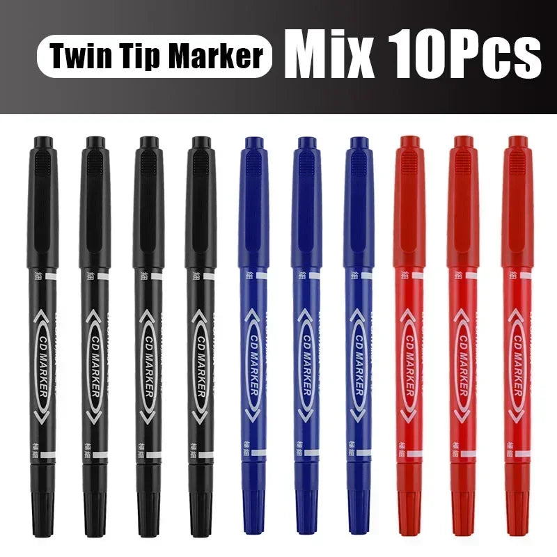 Permanent Marker Pens – Twin Tip Fine & Bold
