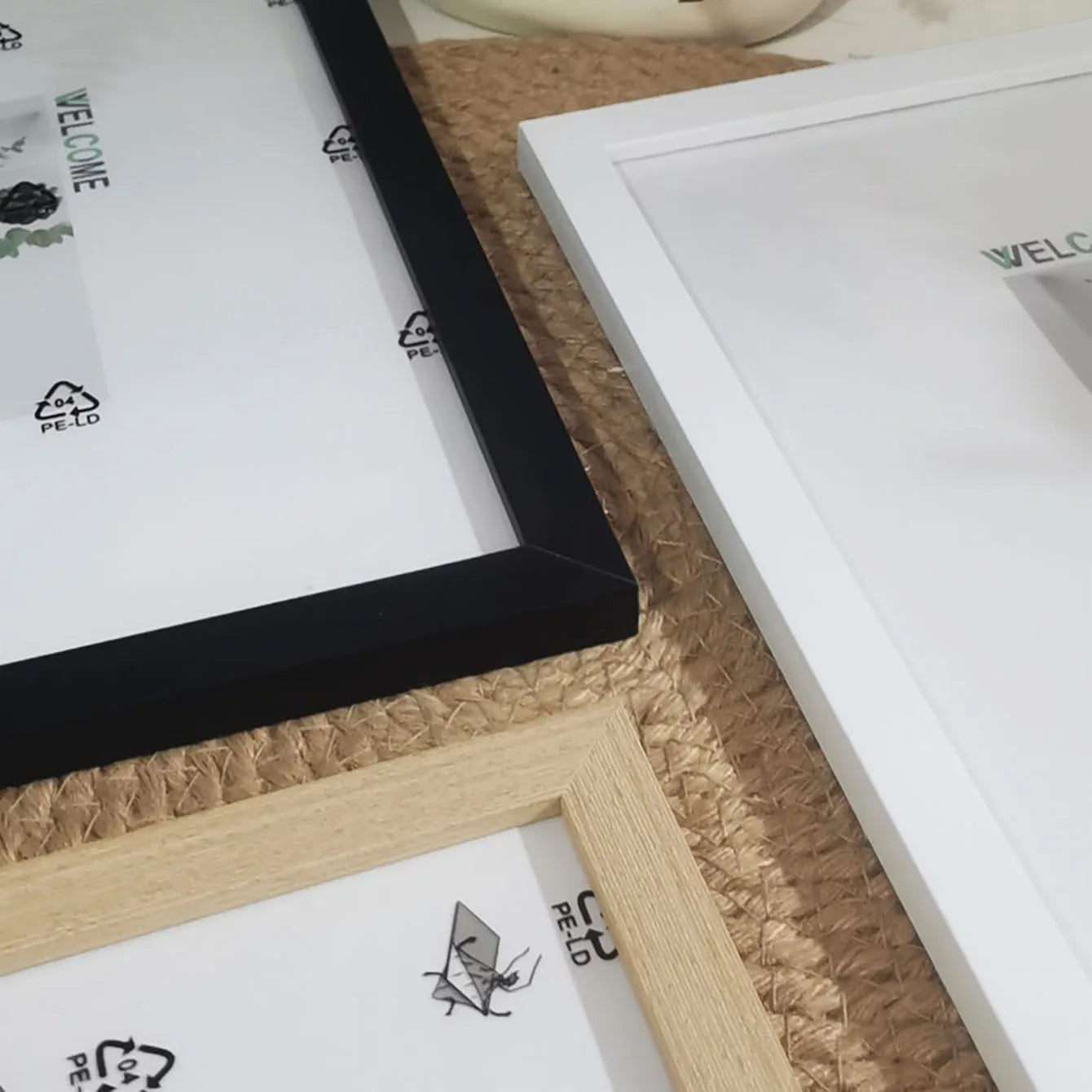 5PCS Square Wooden Photo Frame Set