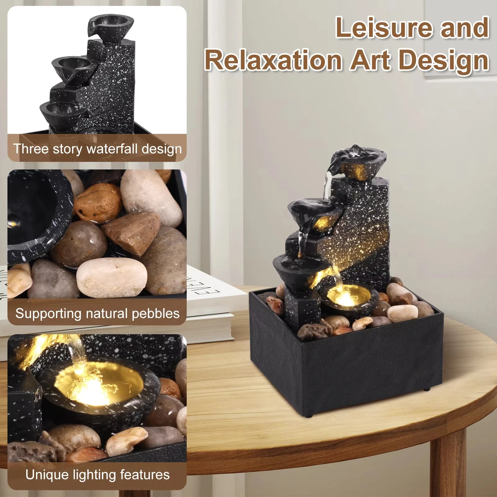 Tabletop fountain Relaxation Home Decor