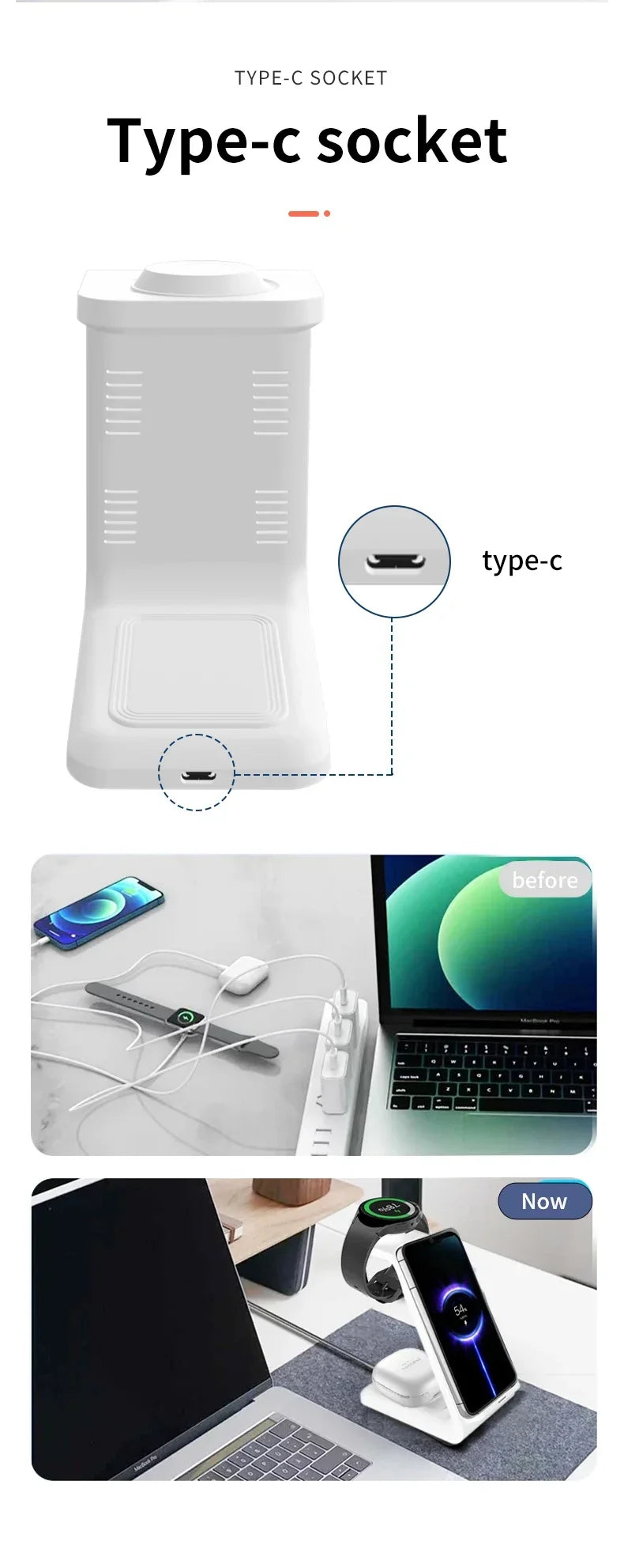 3-in-1 Samsung Wireless Charging Stand: