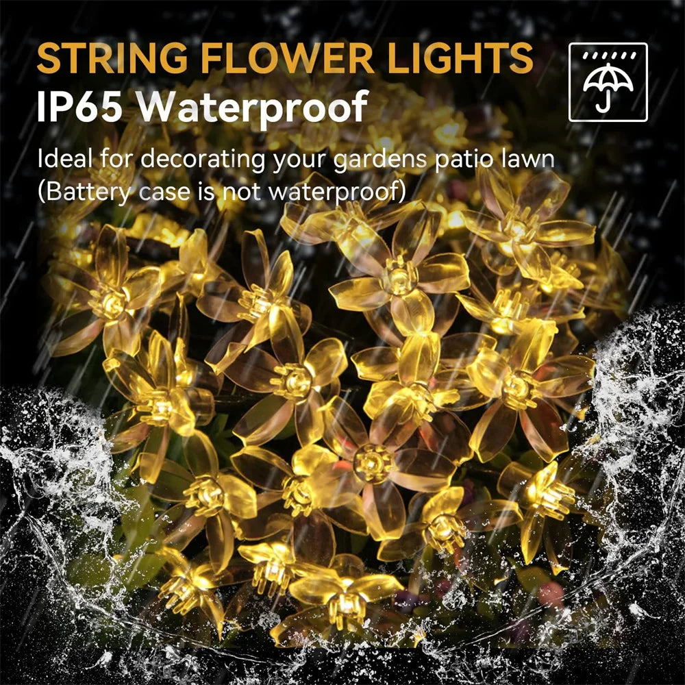 USB Flower LED String Lights