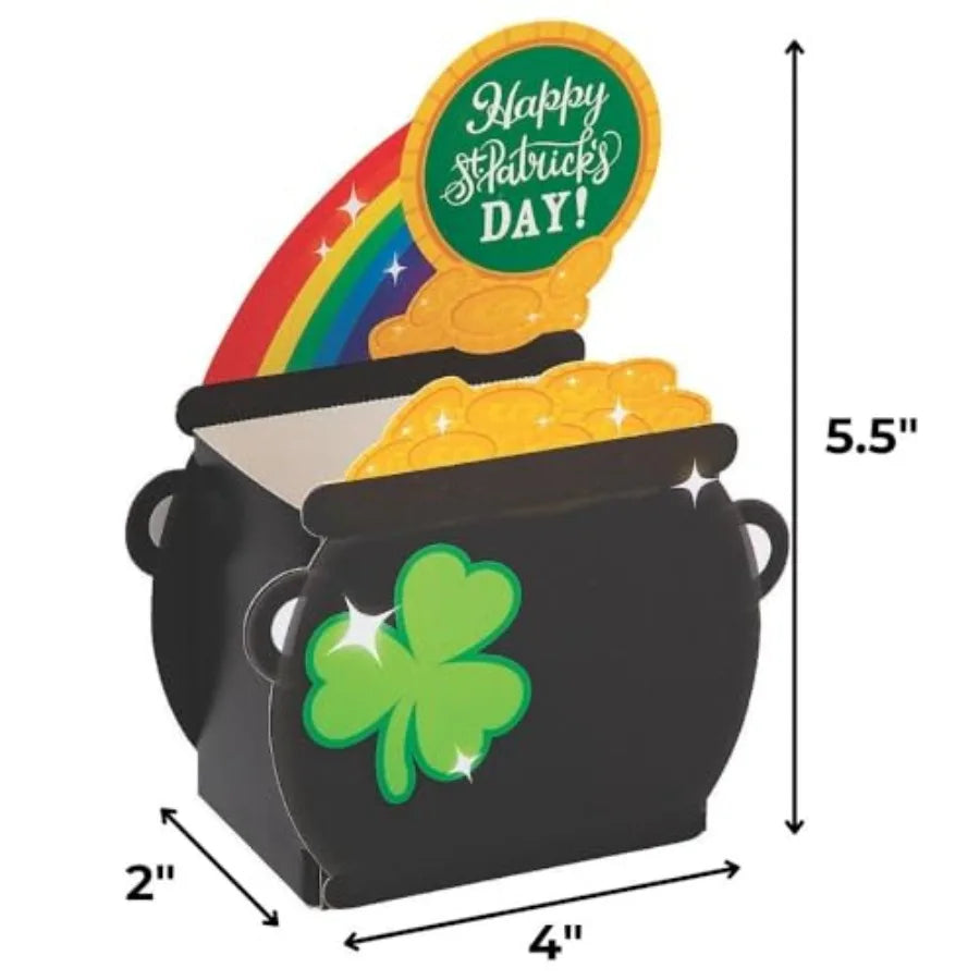St. Patrick's Day Pot of Gold Treat Boxes, 12-Piece Set