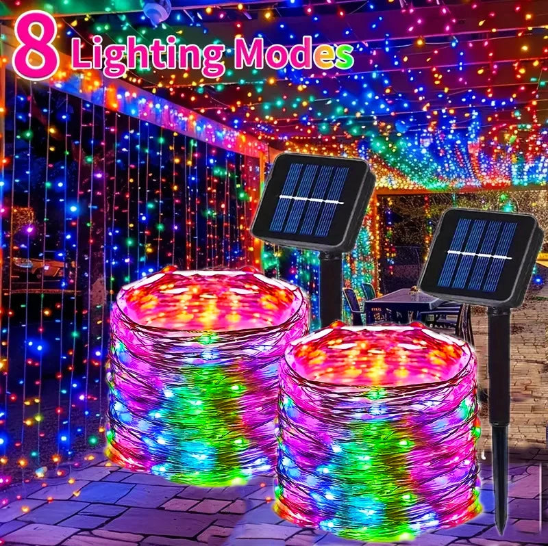 Outdoor Solar LED Fairy String Lights