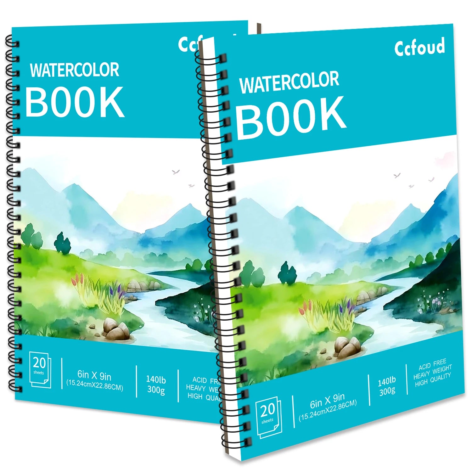 2pcs/30 Sheet Thick Spiral Sketchbook