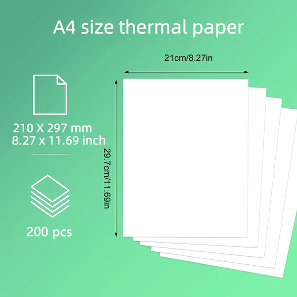 100/200 SheetsA4 Thermal Printing Paper