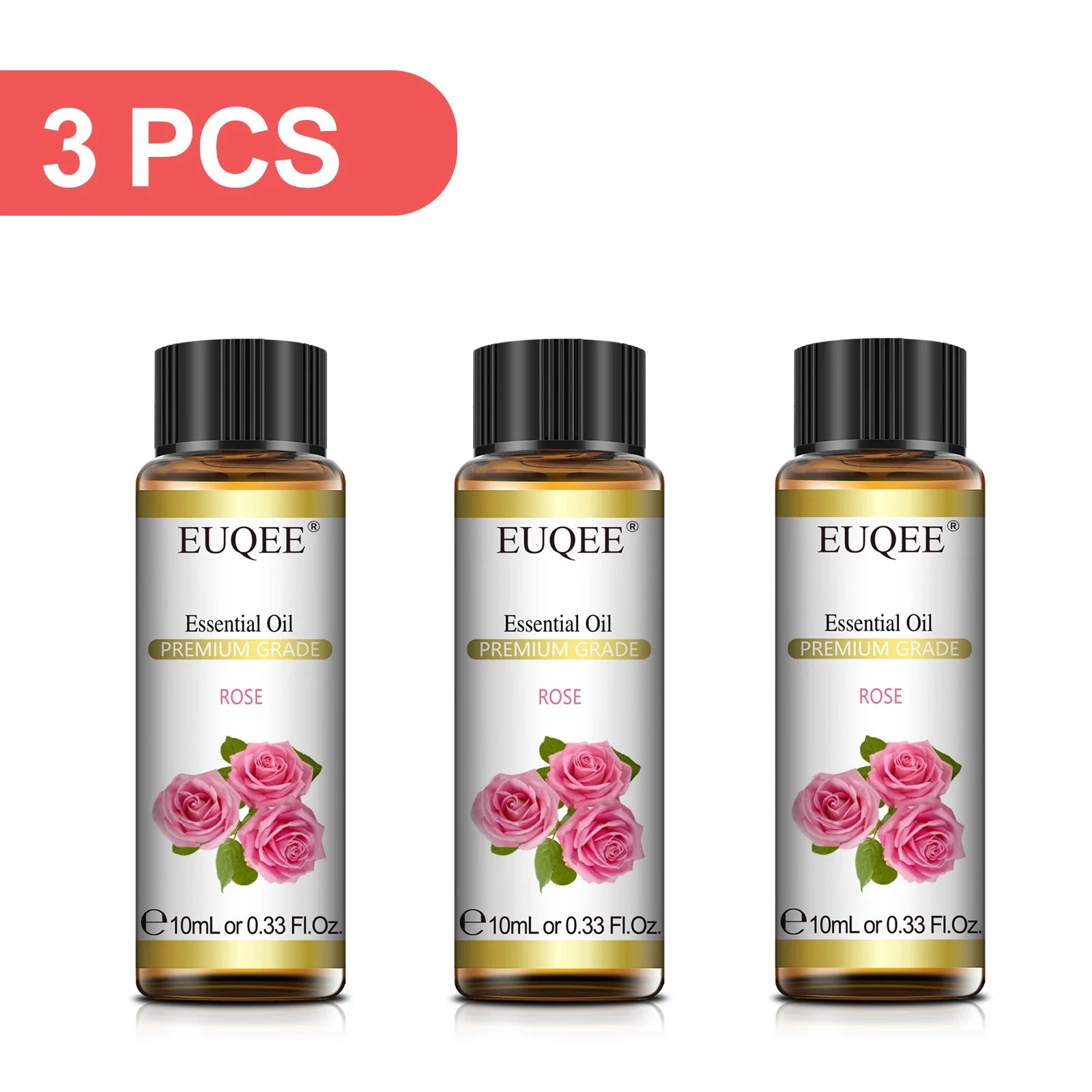 EUQEE 3-Piece Essential Oil Set, 10ml
