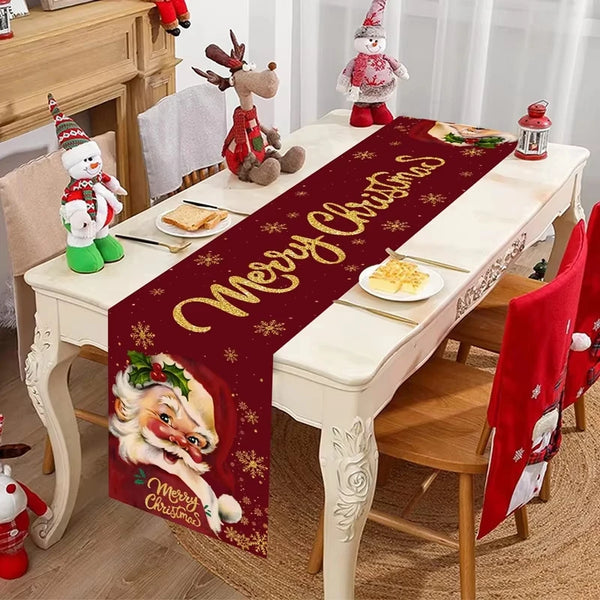 Santa Claus Christmas Table Runner