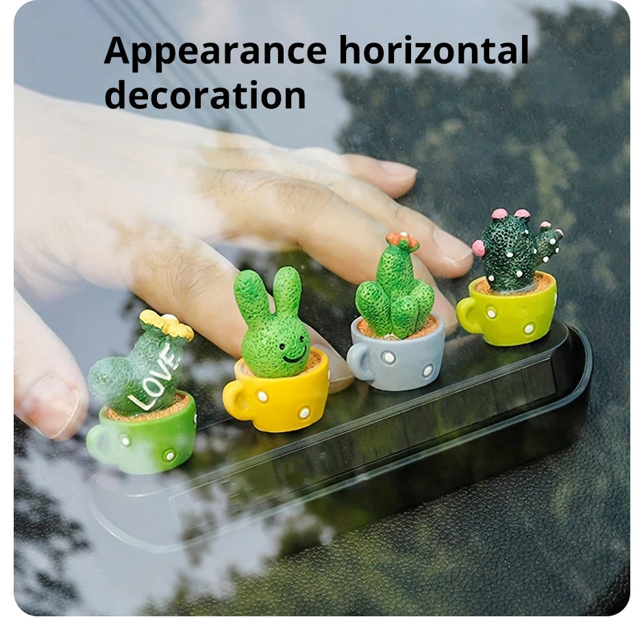 Mini Artificial Succulent Set – 4-Piece Faux Plants for Table or Decor