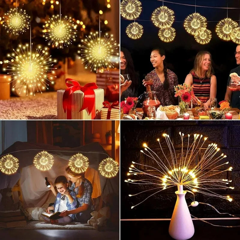 Solar Firework LED Fairy Lights