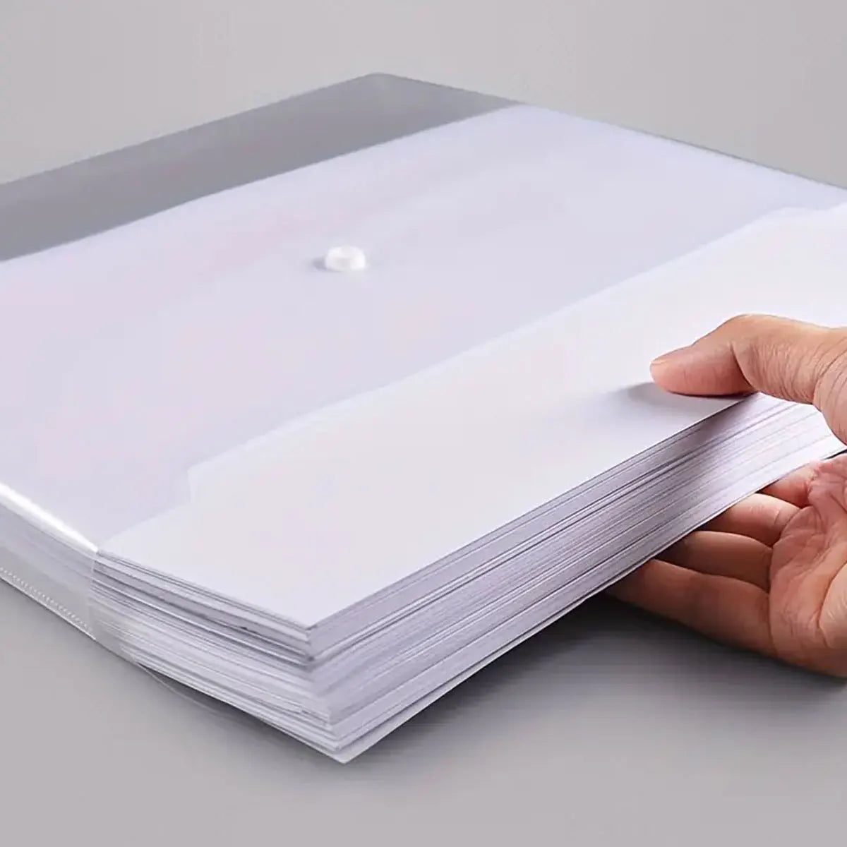 5PCS Clear Reusable Plastic Envelopes