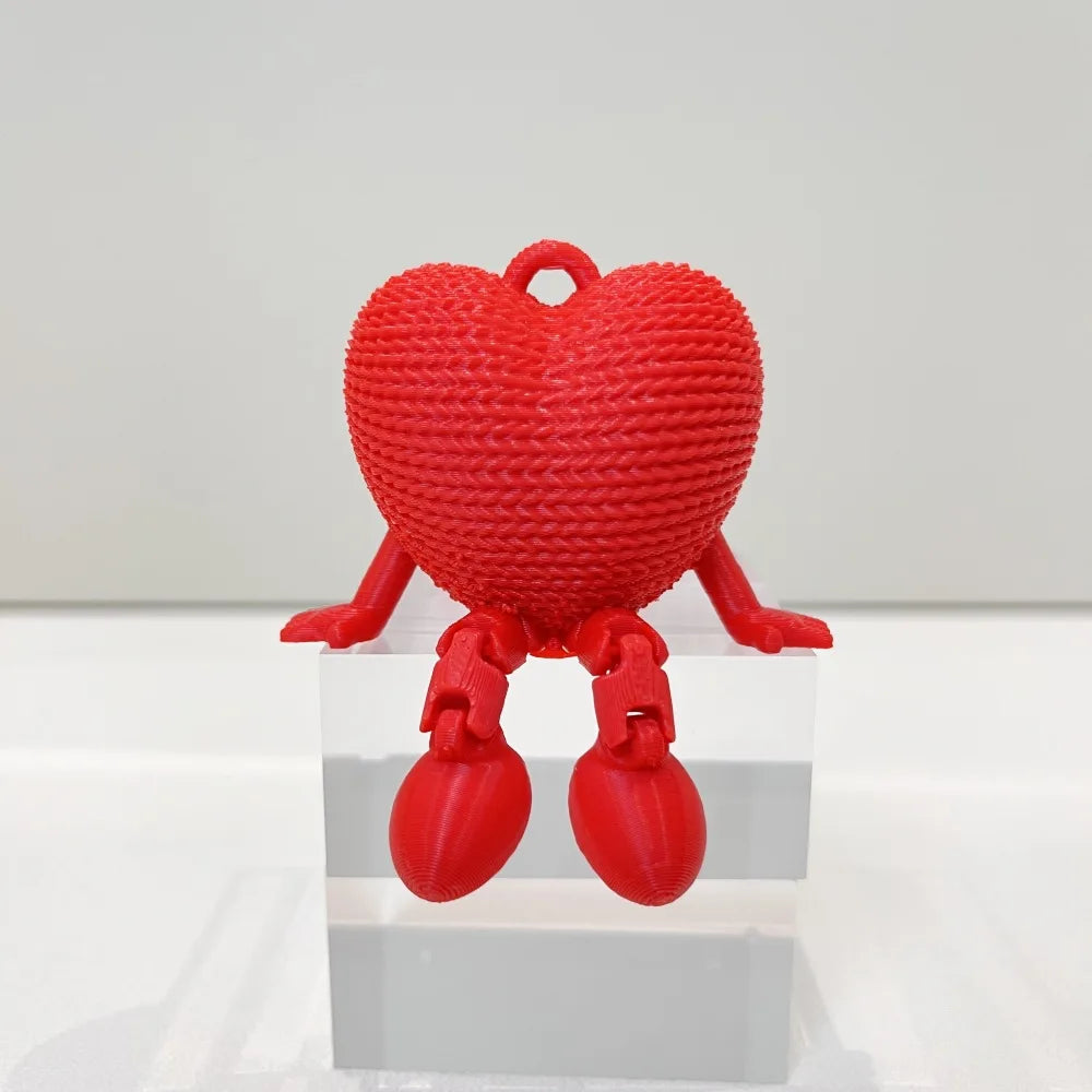 3D Printed Red Heart Ornament
