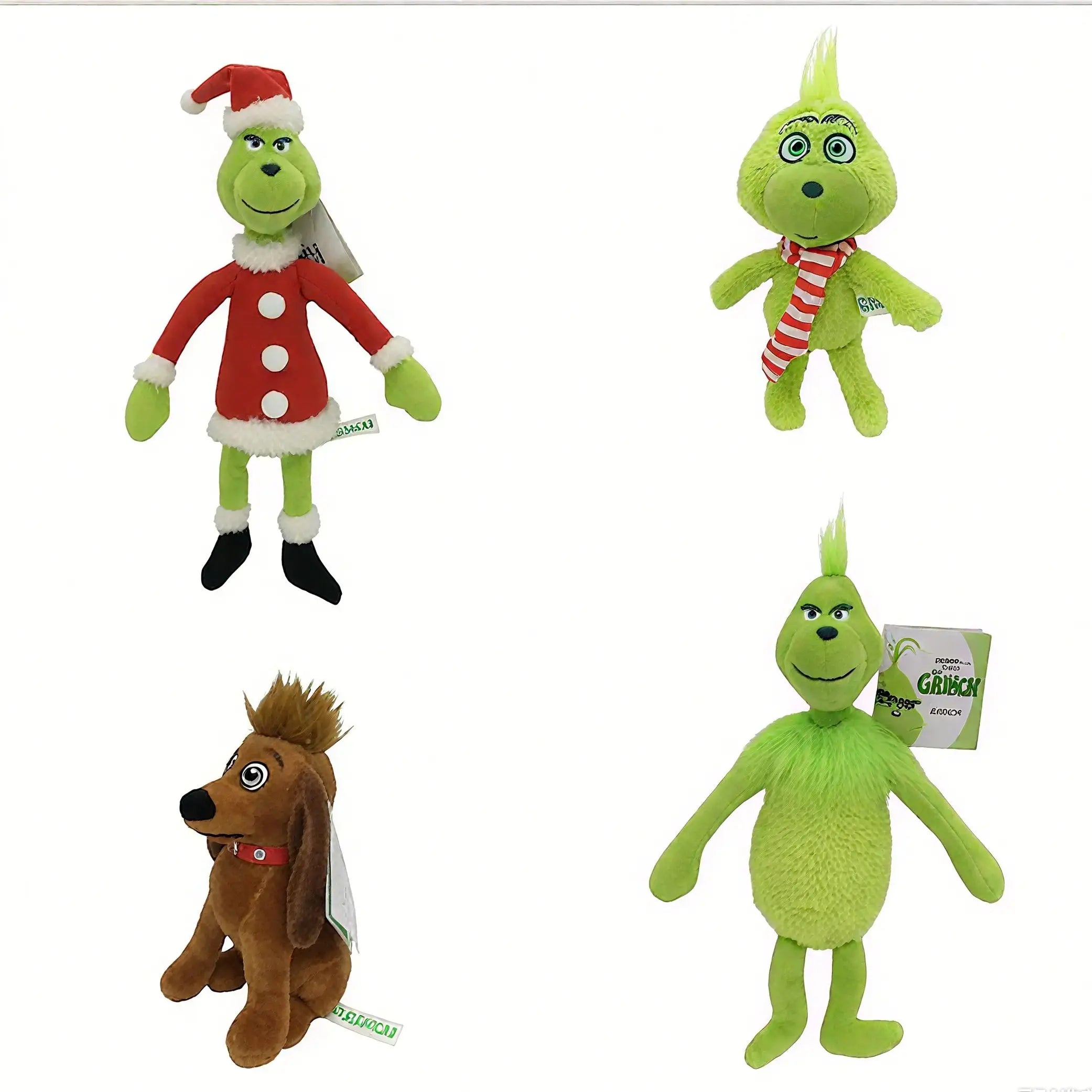 Green Shaggy Grinch Plush Doll