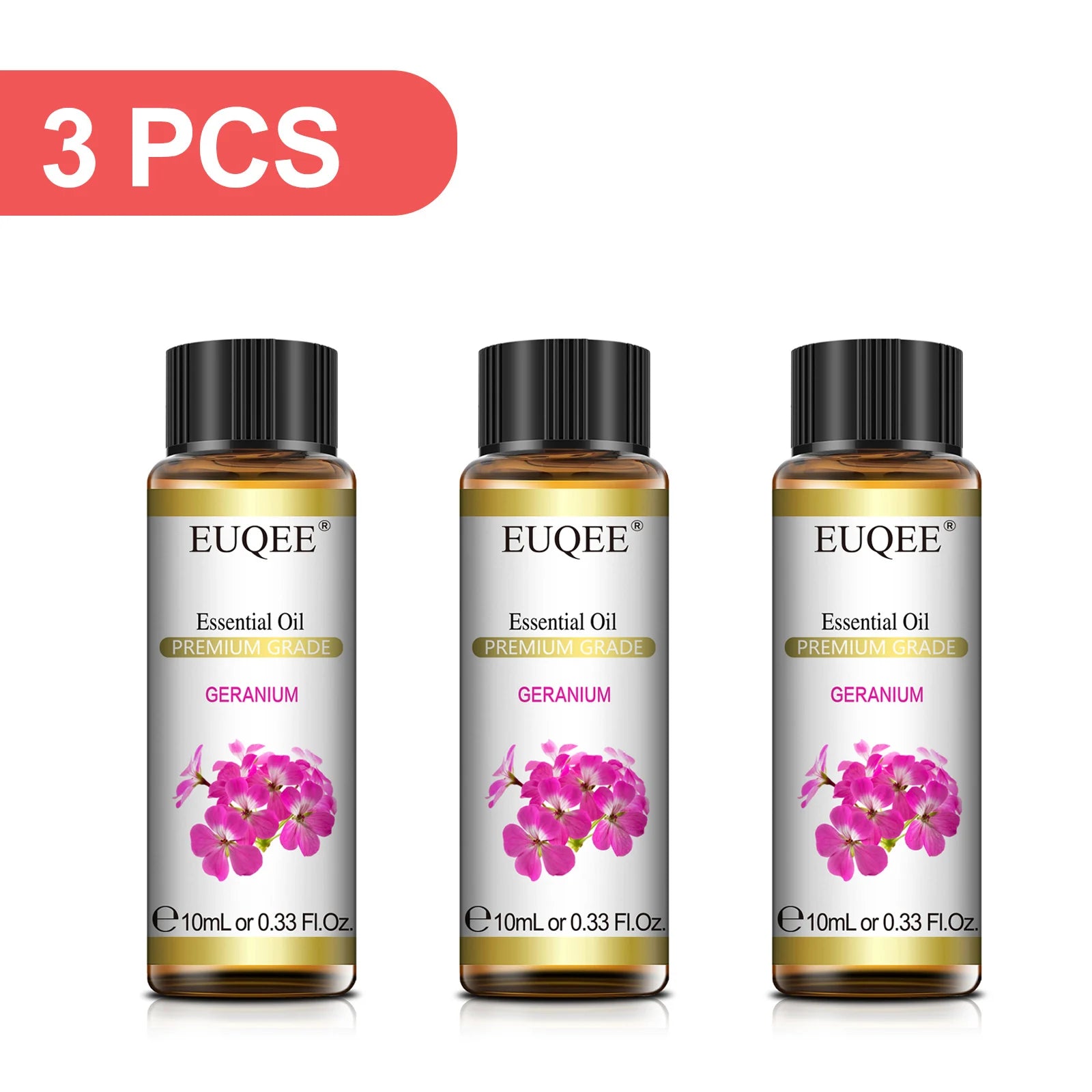 EUQEE 3-Piece Essential Oil Set, 10ml